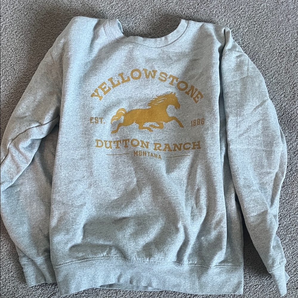 Yellowstone Dutton Ranch Gray Hoodie
